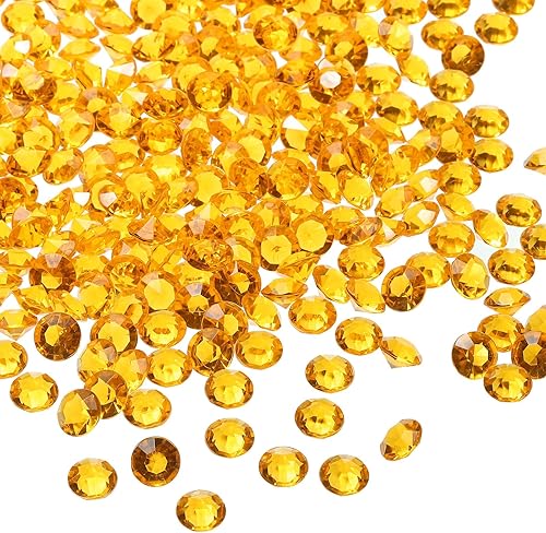 Miniatura 8 de PATIKIL 1000 piezas de diamantes acrílicos para jarrón, rellenos de plástico de 0.394 pulgadas, cristales falsos, gemas para mesa de boda, diamante