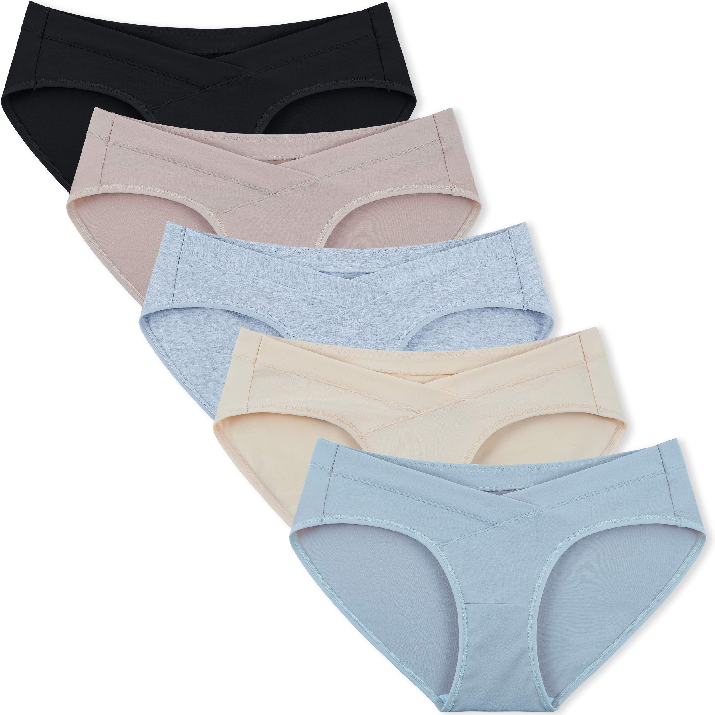 INNERSY Women's Maternity Panties Cotton Plus Size Pregnancy Underwear Multipack