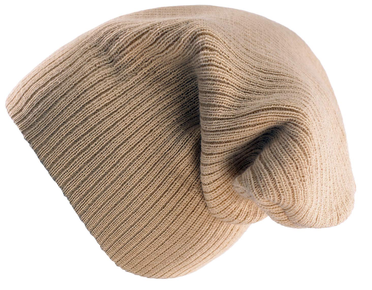 4sold Winter Plain Beanie Hat Slouchy Baggy Ski Snowboard Hats Skull