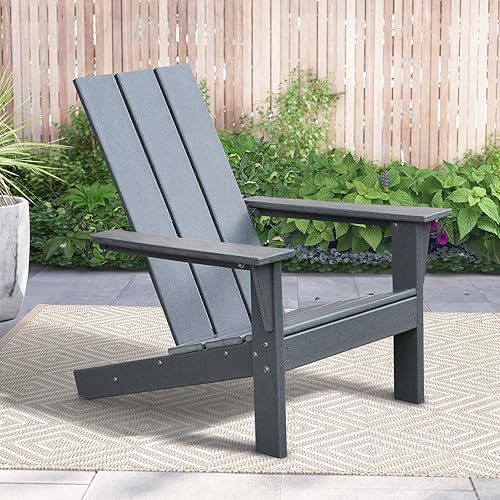 Skypatio Adirondack - Silla para patio para todo tipo de clima, sillas Adirondack de polietileno de alta densidad para porche, balcón, jardín,