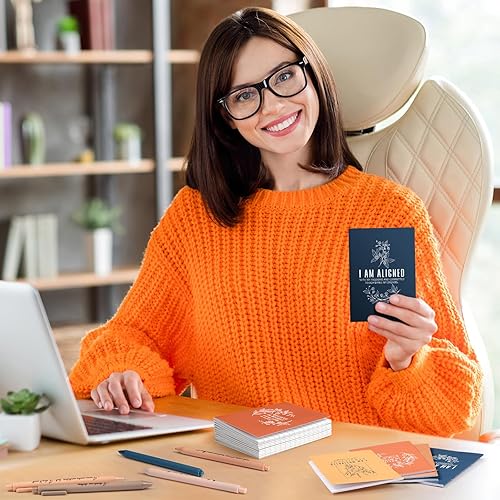 Miniatura 4 de Juego de 2448 piezas de regalo de afirmación positiva, cuadernos de gratitud con bolígrafos, bolsas pequeñas, bloc de notas motivacionales, diario