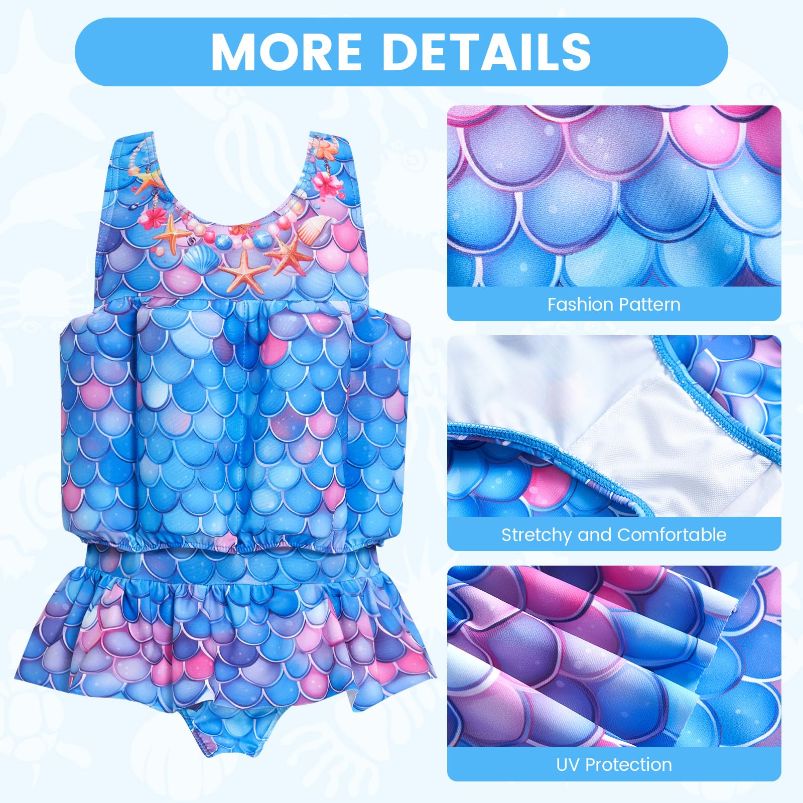 Badeanzug Baby Mädchen mit Floatation Kleinkind Schwimmtraining Hilfe Schwimmende Badeanzug EIN Stück Schwimmern Badeanzüge