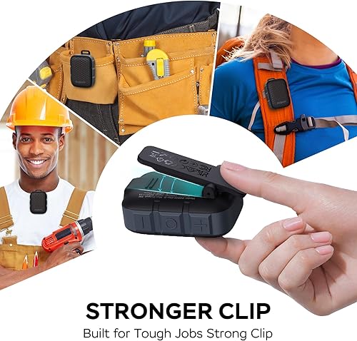 Miniatura 4 de INSMY Altavoces Bluetooth portátiles, impermeabilidad IP67, altavoz personal pequeño portátil con clip, sonido limpio, par estéreo, inalámbrico,