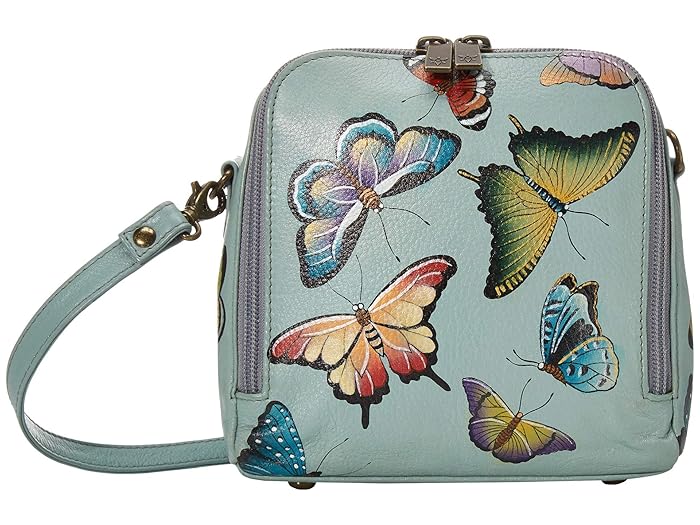 Anuschka Handbags  Zip Around Travel Organizer - 668 (Butterfly Heaven) Handbags