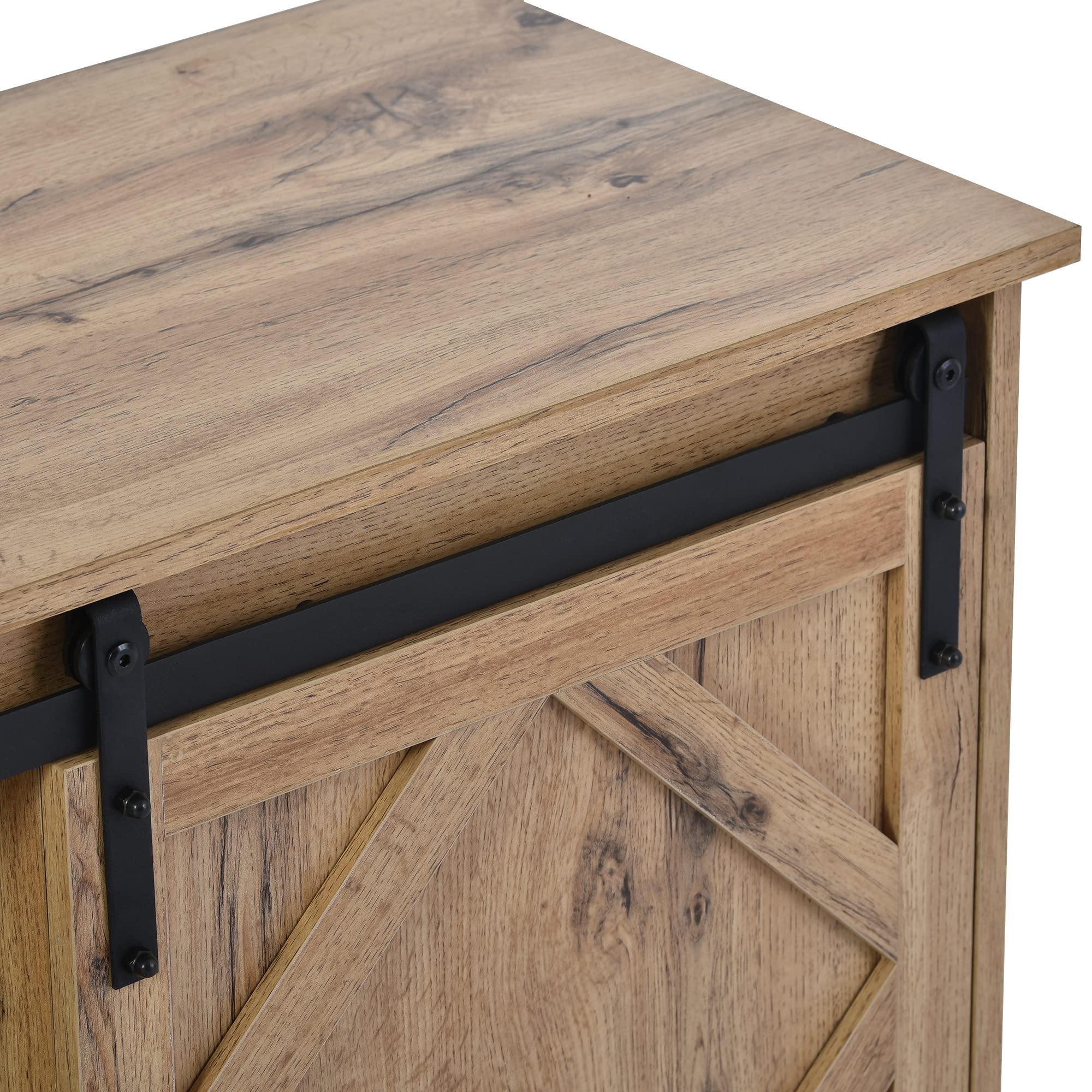 Grande mobile per TV, 150 x 40 x 60 cm, con 2 classiche ante scorrevoli, scaffali regolabili per soggiorno, sala da pranzo, casa di campagna, design moderno (marrone)