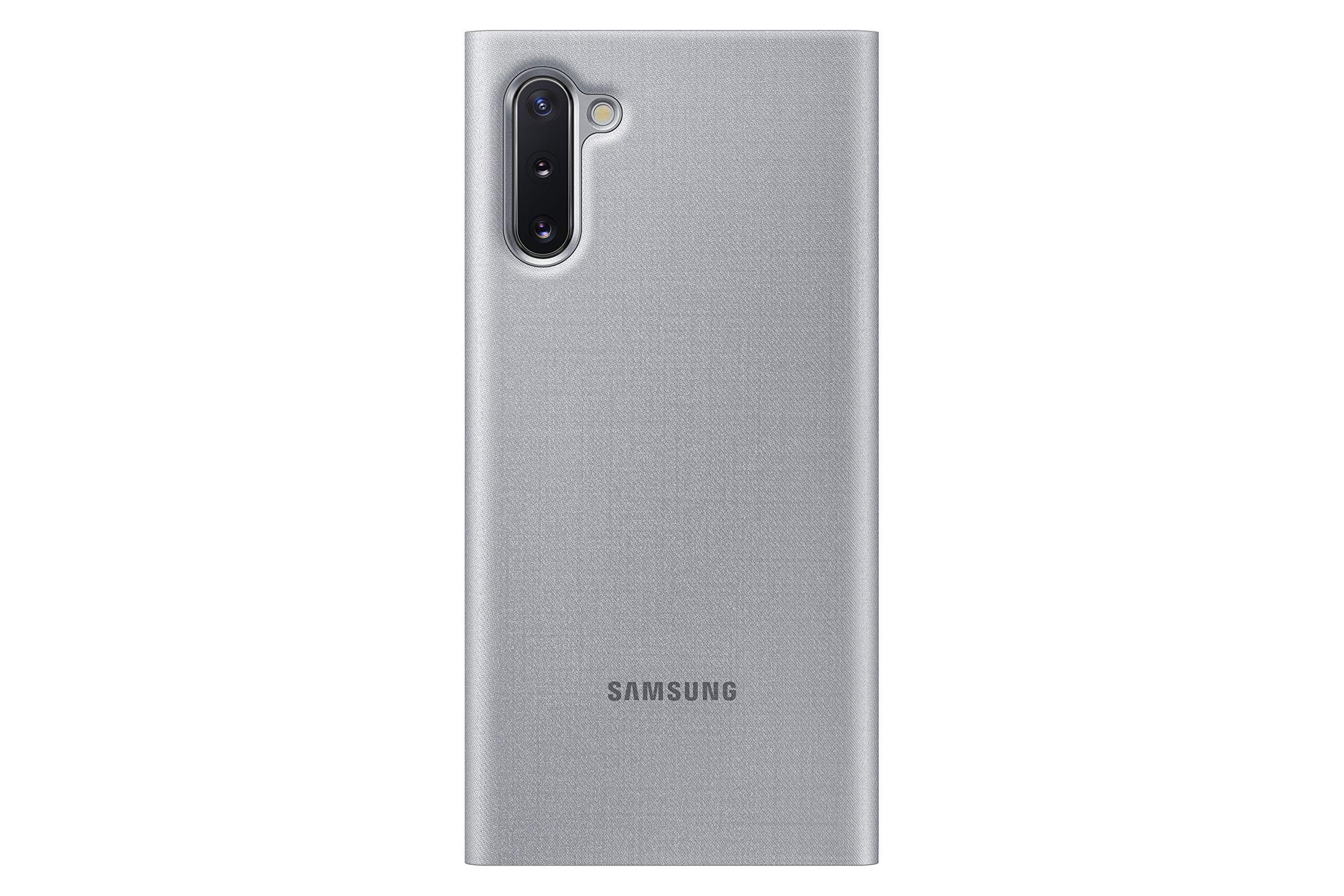 Amazon.com: SAMSUNG Galaxy Note10 Case, LED Wallet Cover - Silver