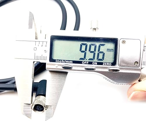 Miniatura 5 de Cable conector hembra M8 de 8 pines, un código de ángulo recto Cable de moldeo de ángulo recto Sensor de aviación hembra Cable eléctrico de PVC