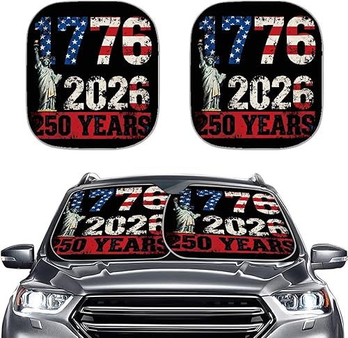 Miniatura 22 de Mumeson Parasol de dos piezas para parabrisas de automóvil de noche estrellada, parasol para rayos UV y reflector de calor para casi vehículos