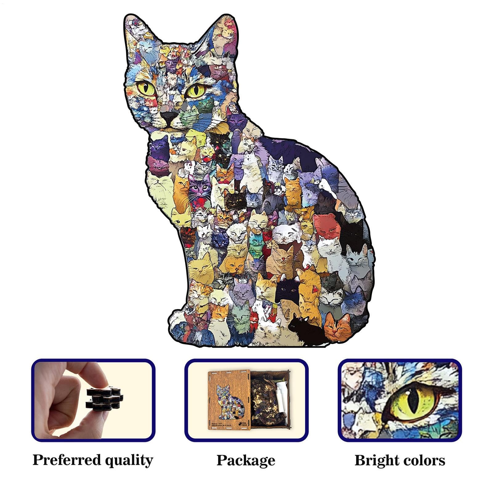 Puzzle De Madera 183 Piezas En Forma De Animal