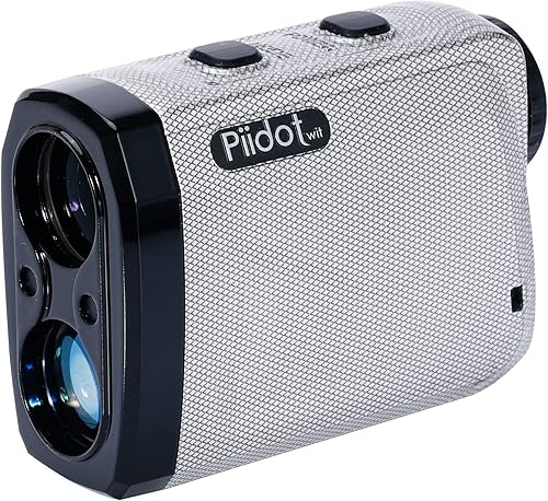 PIIDOTwit Telémetro de golf con pendiente 1000 yardas de alta precisión con bloqueo de mástil de bandera láser con función de vibración y batería