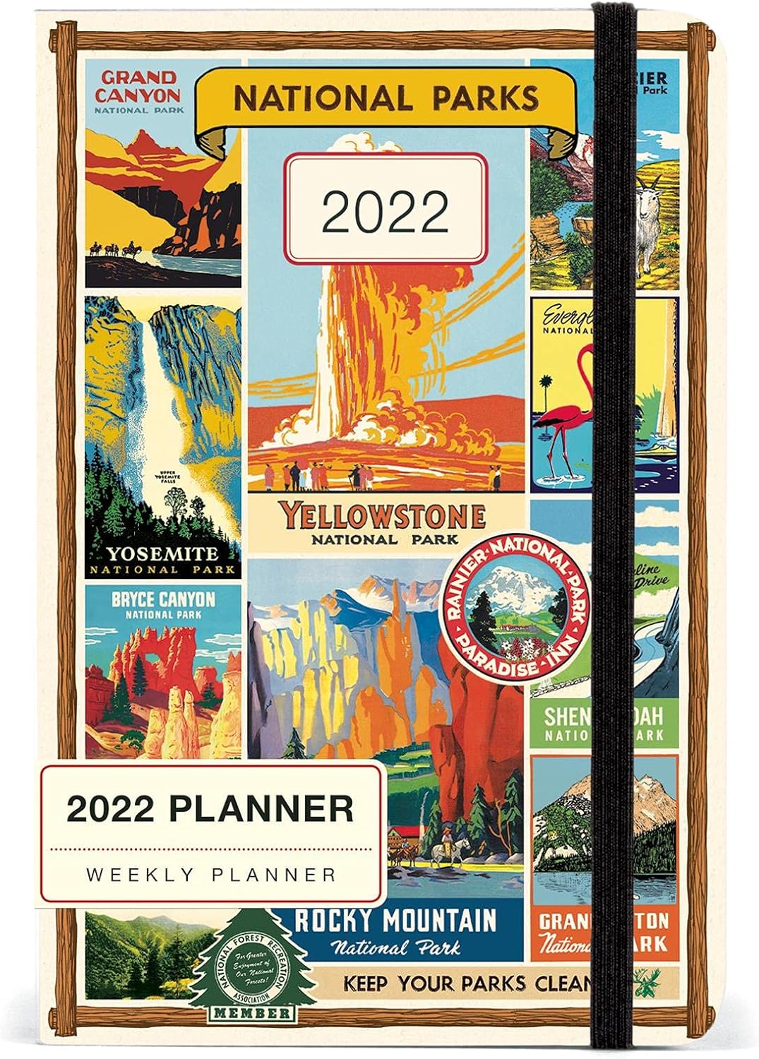 Amazon.com: Cavallini 2022 Weekly Planner, Vintage National Park (AG2022/NP)  : Office Products