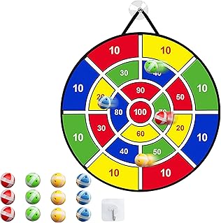 Lalalancer 28‘ Large Dart Board for Kids,Kids Dart Board with 12 Sticky Balls,Birthday Party Throwing Target Games Boys Gi...