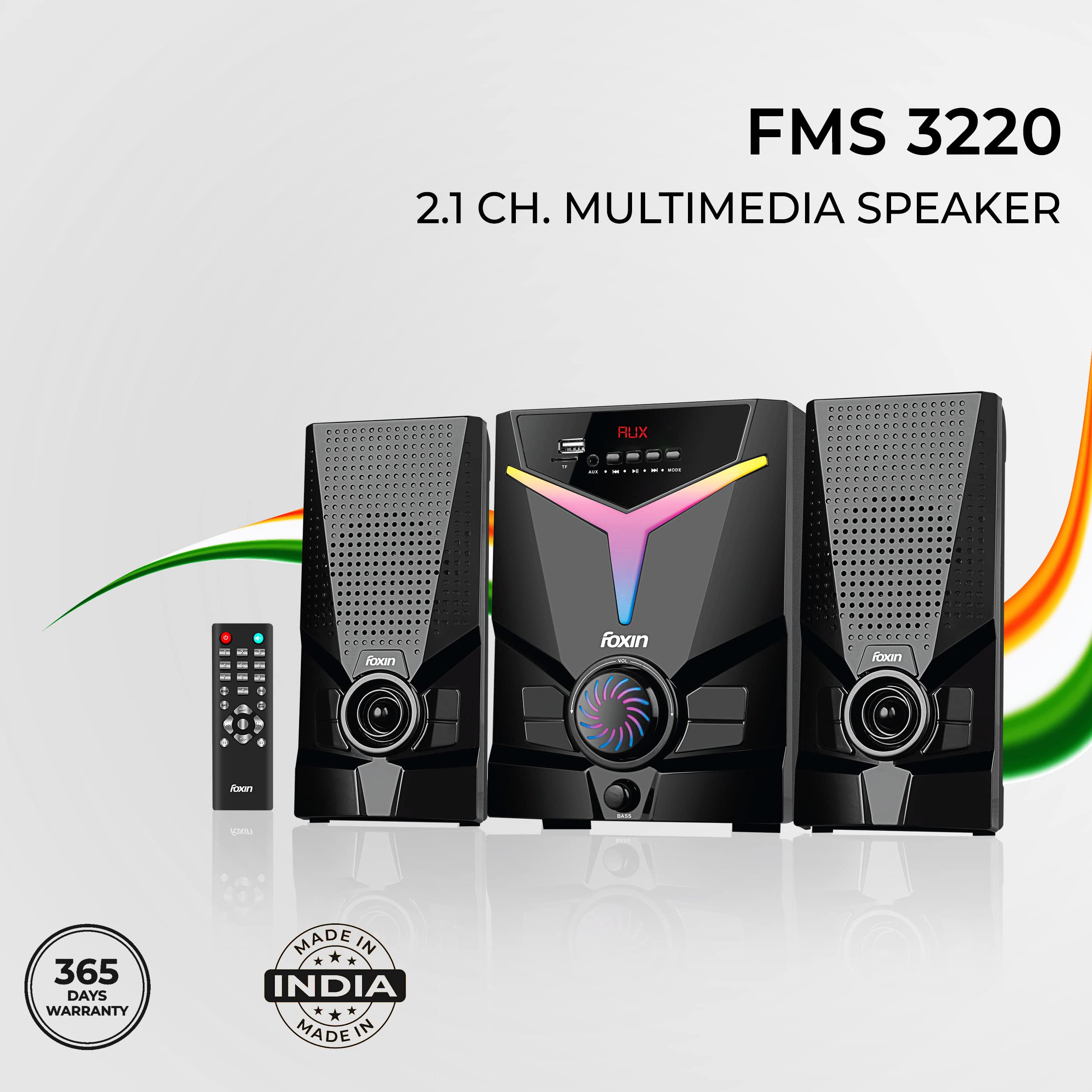 Foxin 50 Watt 2.1 Channel Multimedia Speakers Home Theatre System