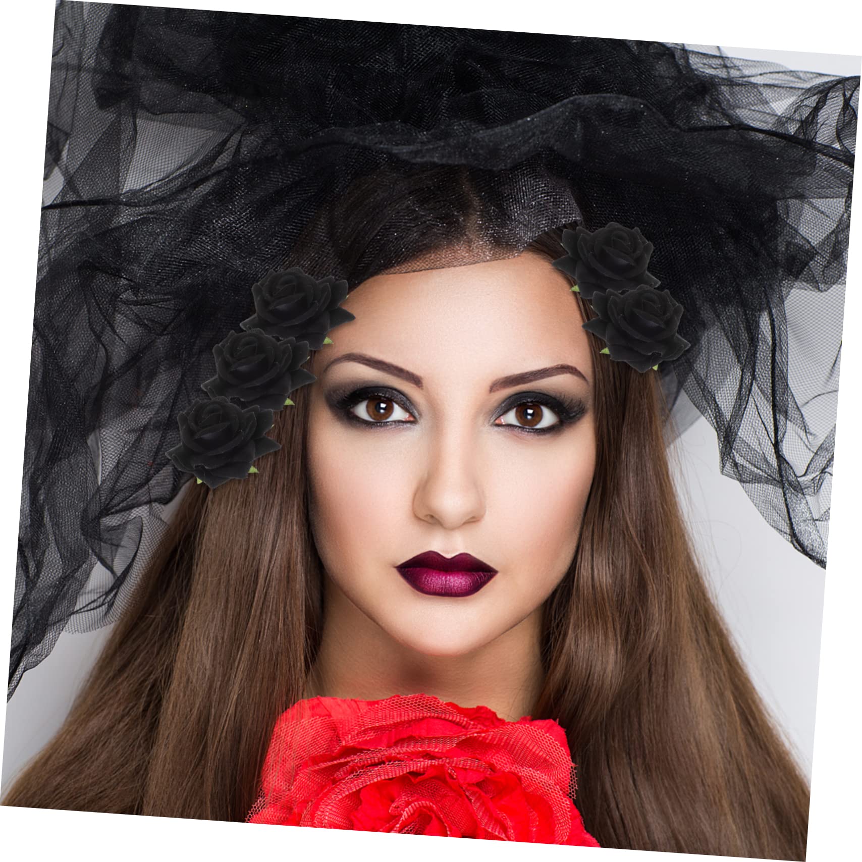 4 juegos de pinzas de pelo de rosa para novia, pinzas de pelo de flores para mujer, horquilla de novia, peine de rosa para el cabello, clip de pelo de rosa, clip de pelo de rosa,