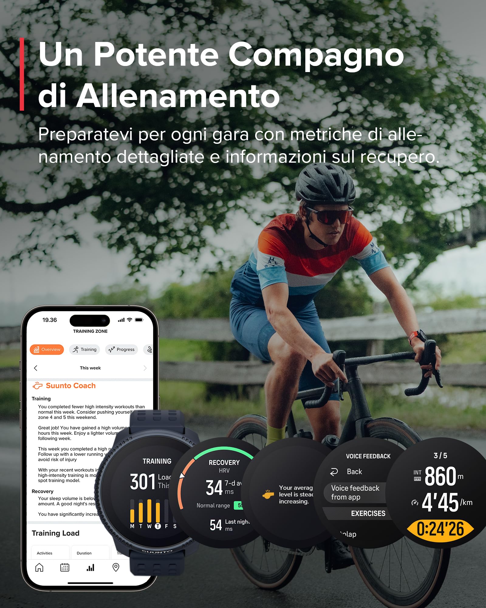 SUUNTO Race Orologio Sportivo Digitale Uomo, GPS Running Activity Tracker, Bi-Band GNSS, Offline Map, AMOLED Touch Schermo, Smartwatch Cardiofrequenzimetro Altimetro, 95+ Sports, Autonomia 26 Giorni