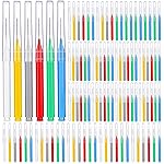 Patelai 100 Pieces Braces Brush for Cleaner Interdental Brush Toothpick Dental Tooth Flossing Head Oral Dental Hygiene Flosser Toothpick Cleaners Tooth Cleaning Tool(Assorted Colors,Multiple Sizes)