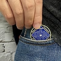 Vista 4 de Medallón NA de 25 años chapado en oro, monedas anónimas, regalo de recuperación de fichas de aniversario de cumpleaños