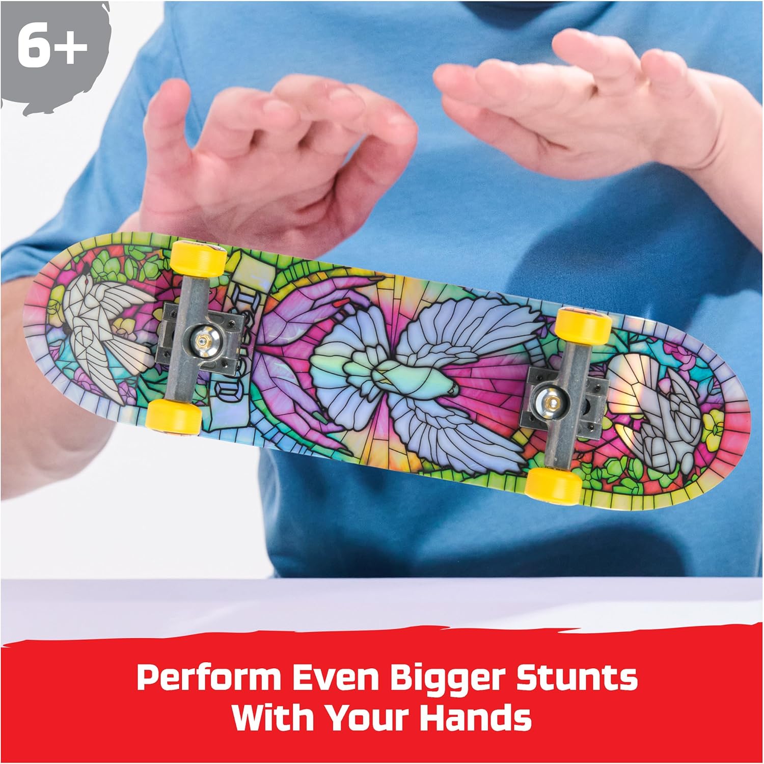 TECH DECK, Real Skateboards Handboard; Authentic Mini Skateboards, Kids Toys for Boys & Girls, Ages 6 and up (Hands Use Only)