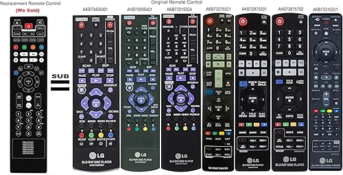 Miniatura 2 de Nuevo control remoto Repalce AKB73495301 AKB73215304 apto para LG Blu-ray Disc DVD reproductor BD600 BD620 BD650 255LG BD610 BD530 BD630 BD640