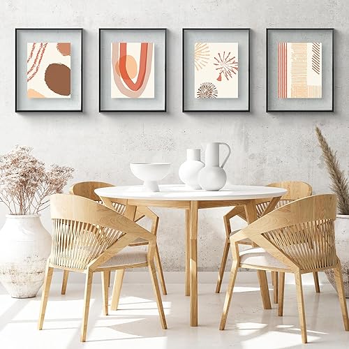 Miniatura 2 de Frametory, Marco de fotos flotante de 16 x 20 pulgadas, marco de fotos de metal, cristal real, para montaje en pared o mesa (negro, paquete de 2)