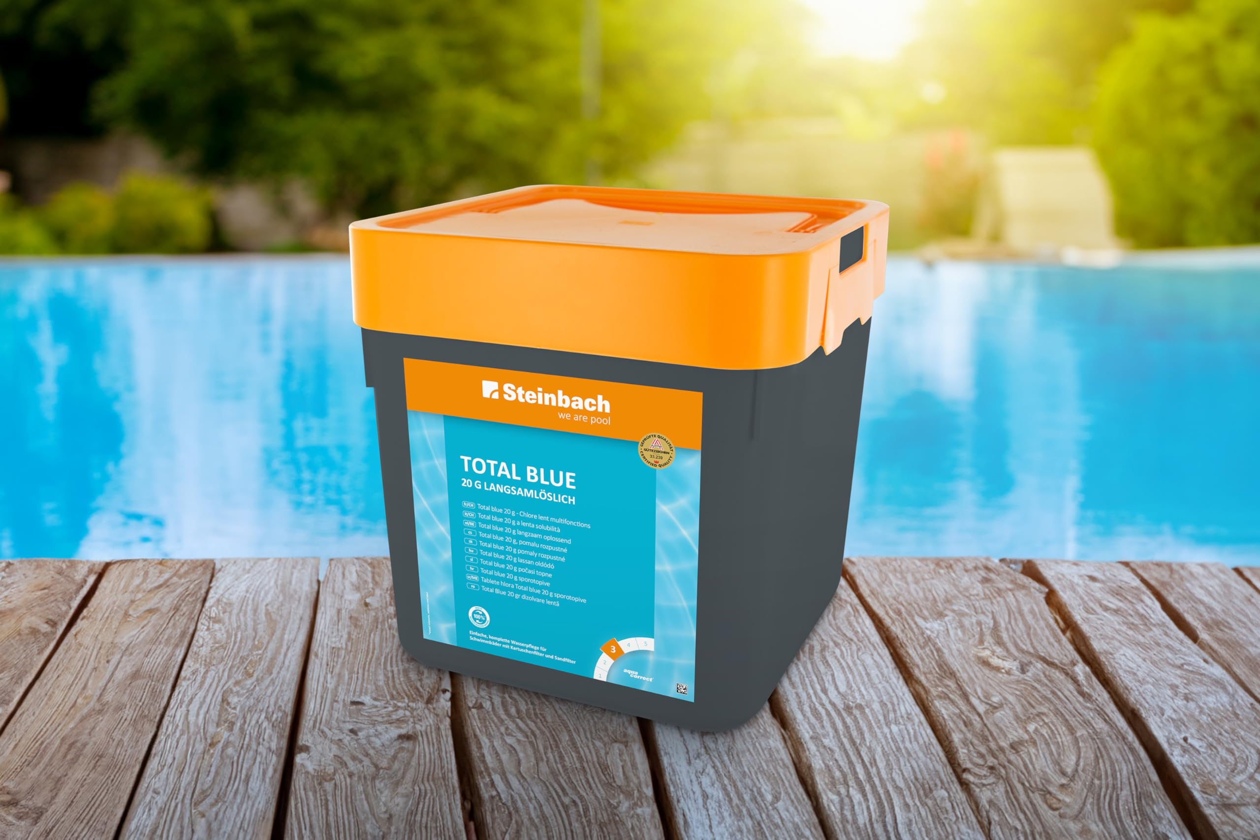 Steinbach Pool Chimica, Total Blue 20 G, Bianco, 10 x 10 x 20 cm, 0752305