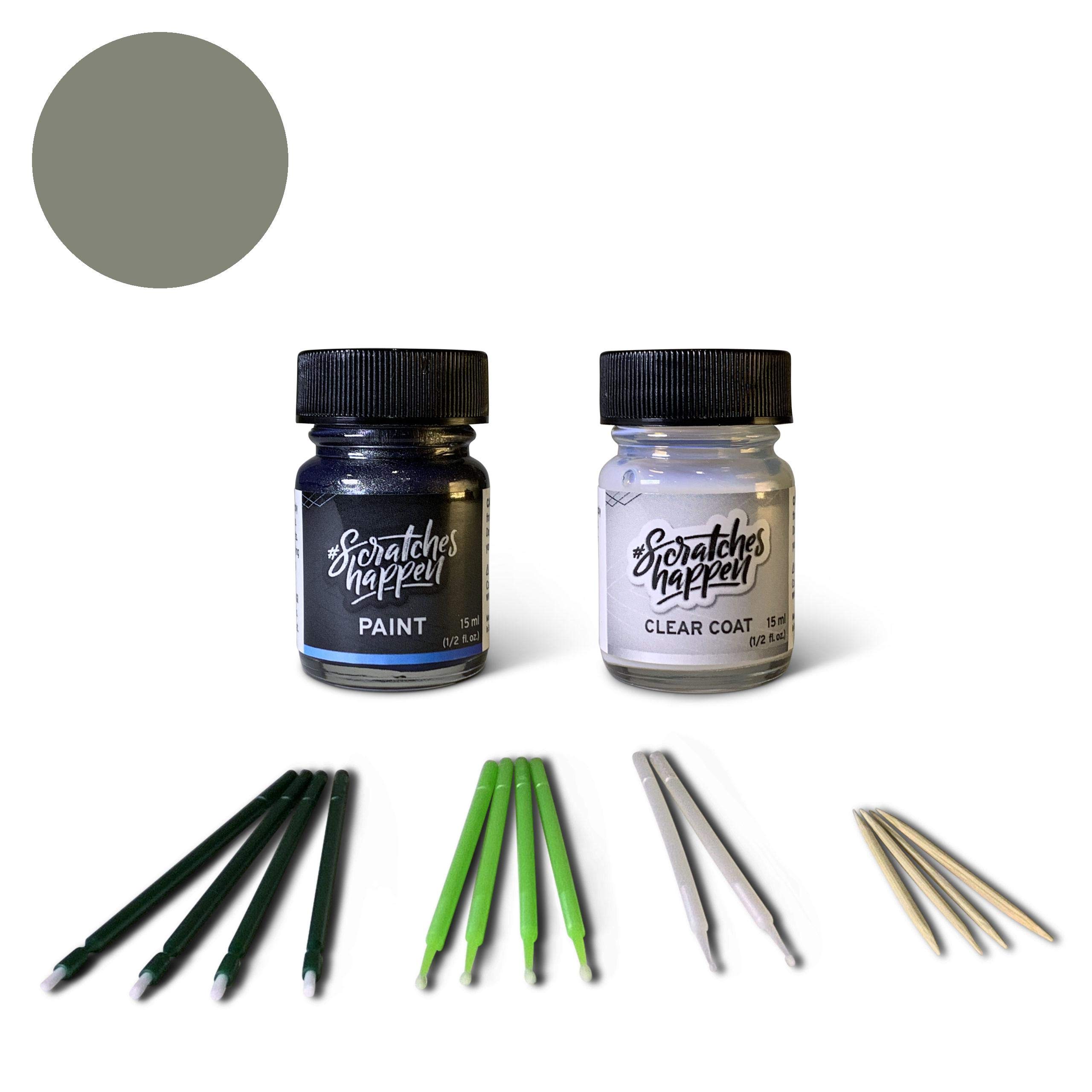 ScratchesHappen Exact-Match Touch Up Paint Kit - Lunar Rock (6X3) for Toyota - Essential (Paint + Clear Coat)