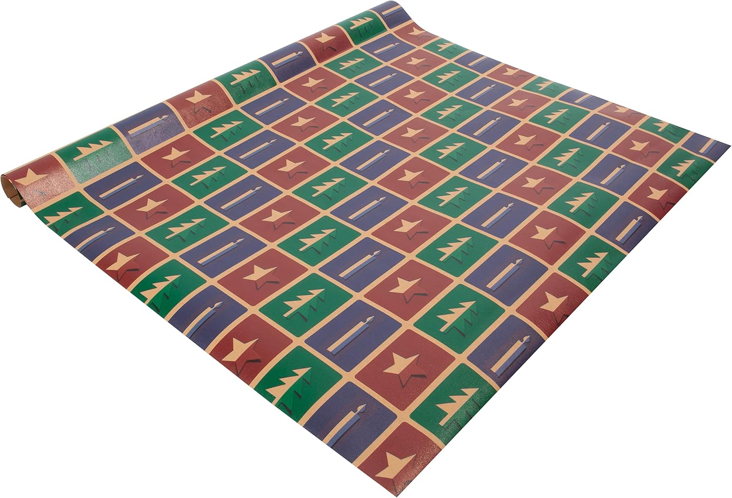 Sigel GP122 Christmas Gift wrap Cut-Out Style, red, Green, Violet, 5 m x 50 cm