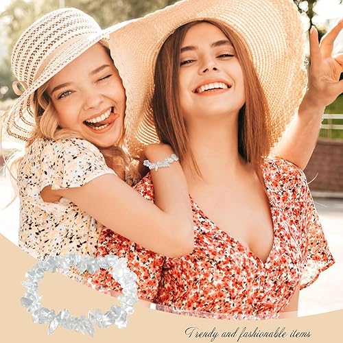 Miniatura 12 de Natural Gemstone Bracelets, Natural Crystal Chip Bead Bracelet, Natural Gemstone Chakra Crystal Healing Stretch Bracelets, Jewelry Accessories