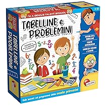 Liscianigiochi I’m a Genius TS Tabelline e Problemini, Multicolore, Medium, 100491