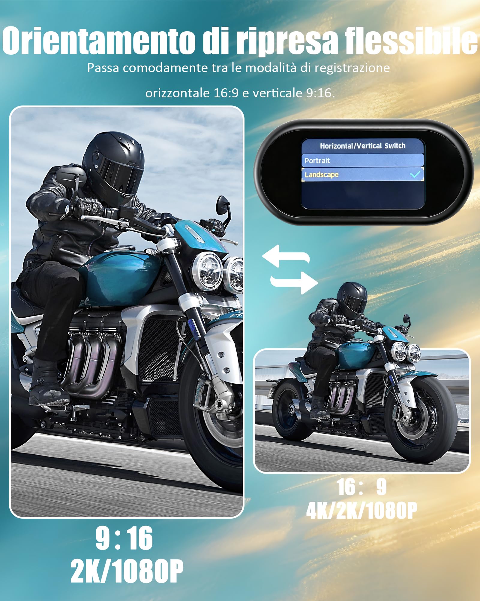 Action Cam 4K, Mini body Cam con WIFI, POV Camera Magnetica