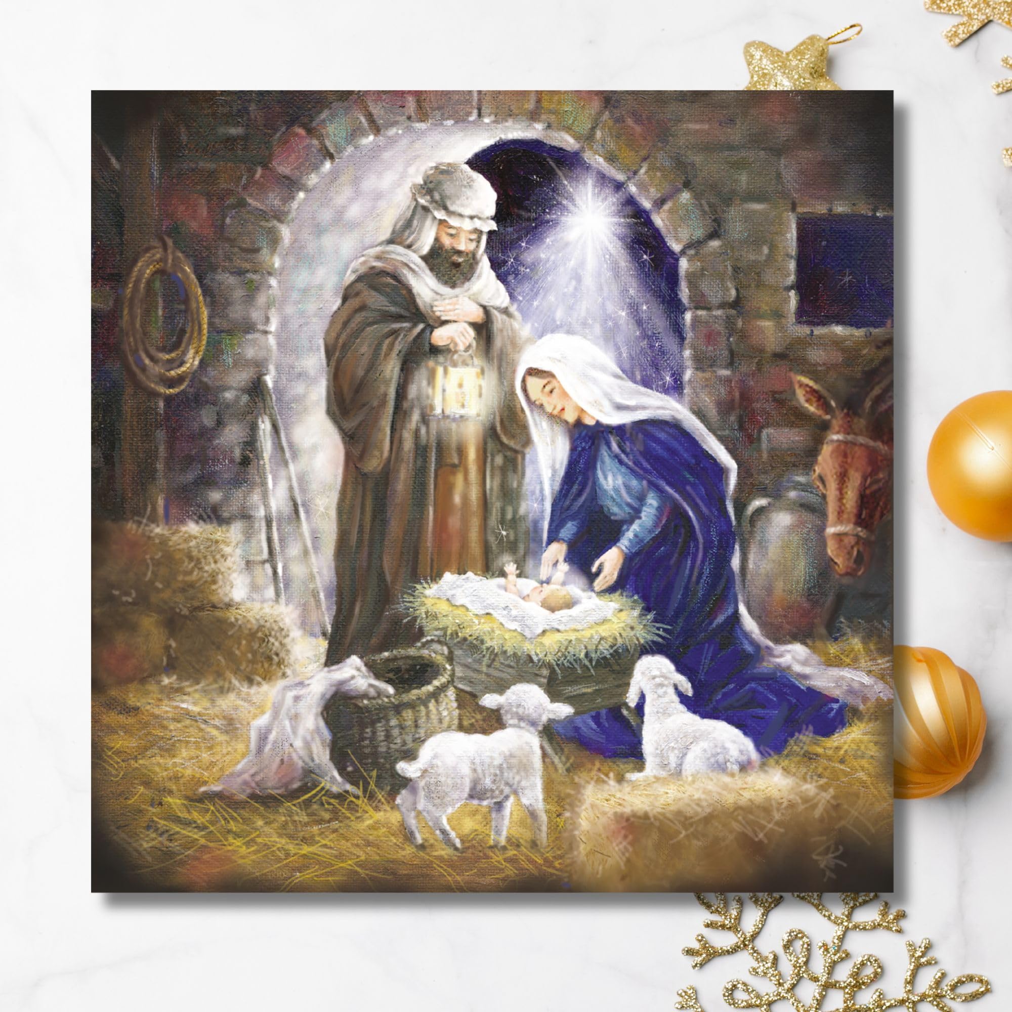GBCC Charity Christmas Cards Pack of 10, Premium Religious Christmas Greeting Cards Multipack with Envelopes - Image 3