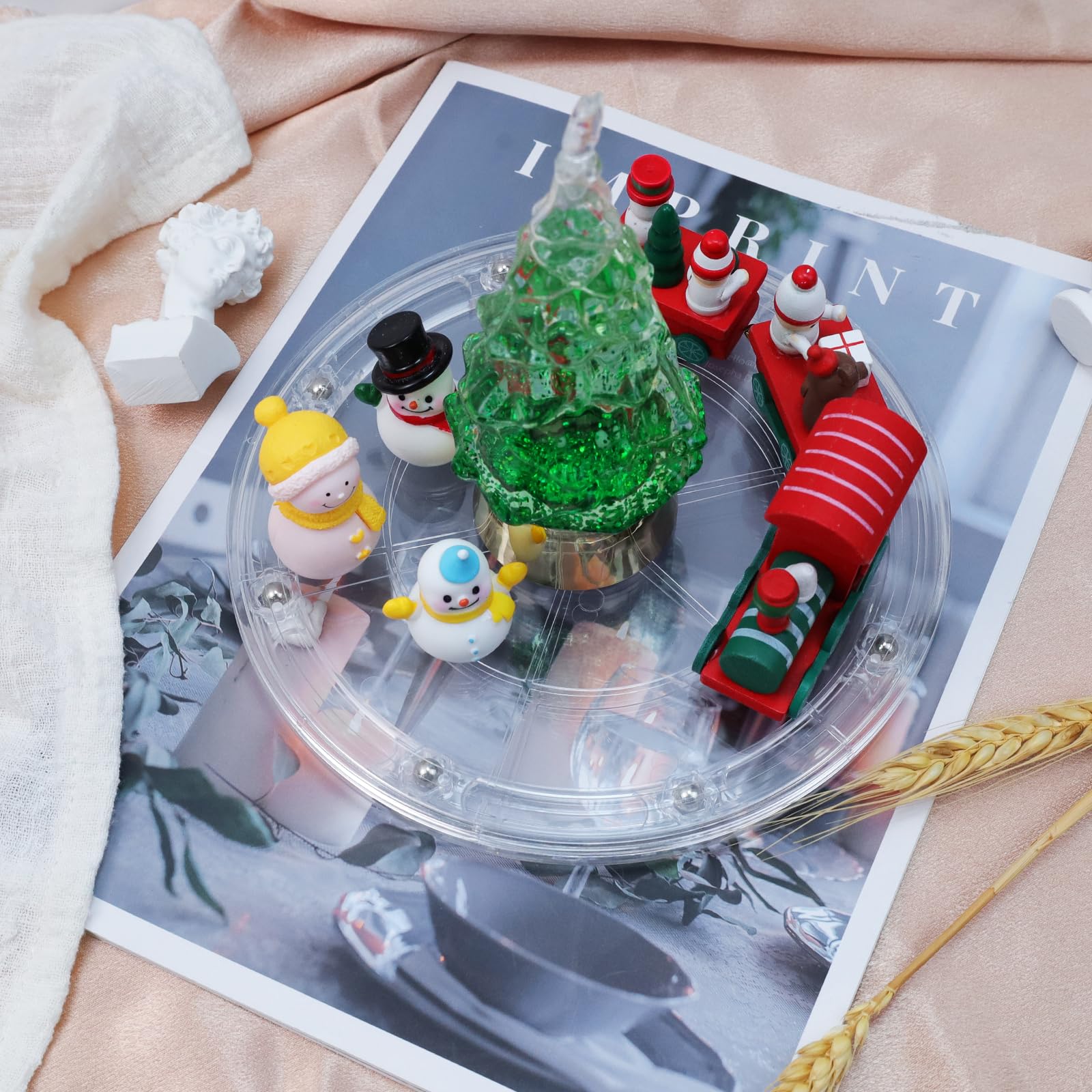 Lazy Susan Lot De 2 Organiseurs De Placard Pivotants,25 Cm