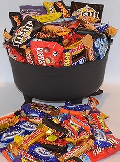 Halloween. The Witches Cauldron Containig 60 Fun Size Bars of Branded Chocolate.. Perfect For Halloween, Trick Or Treat.