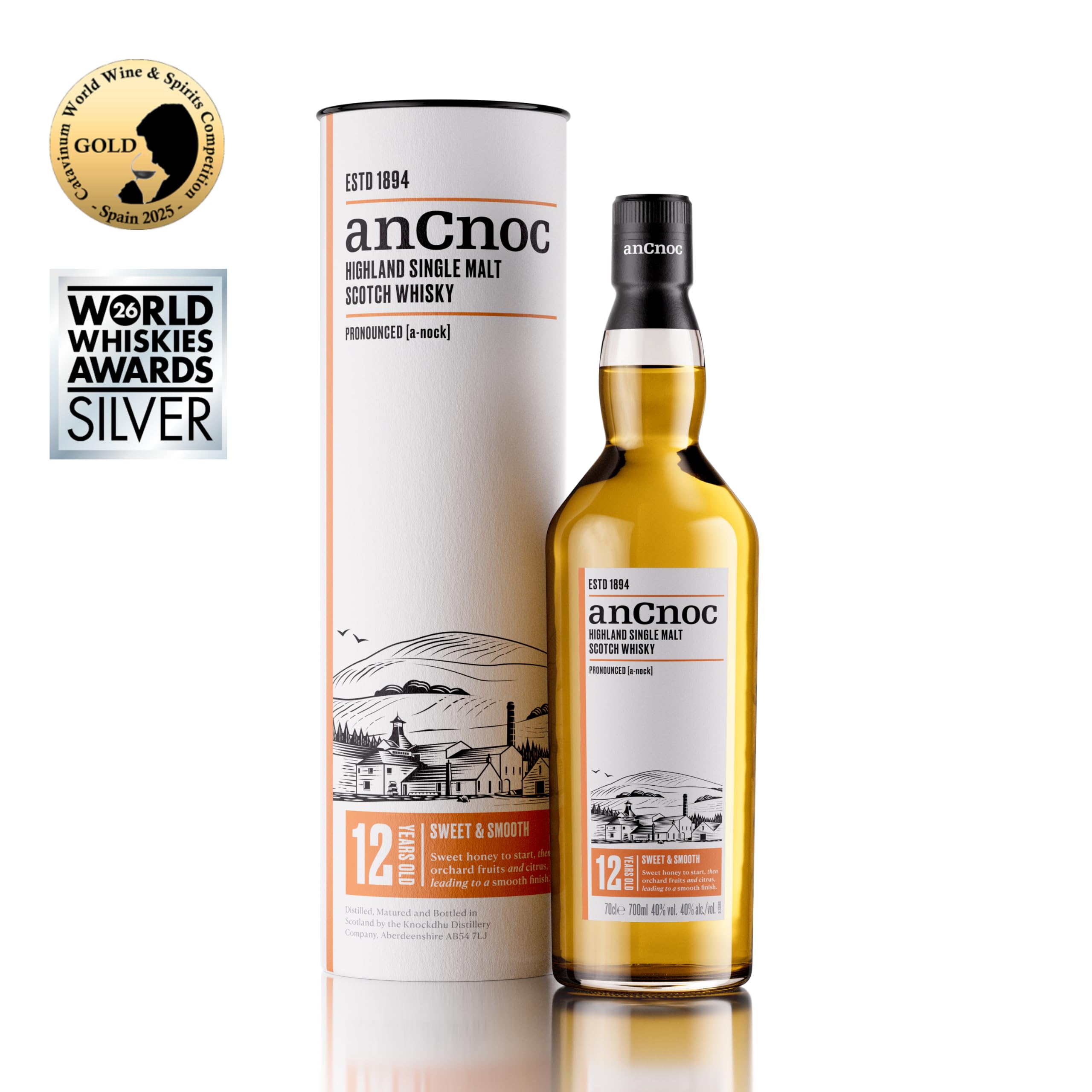 アンノック12年　& グレンドロナック12年シングルモルトウイスキー　2本セット Amazon.co.jp: AnCnoc(アンノック) シングルモルト アンノック12年