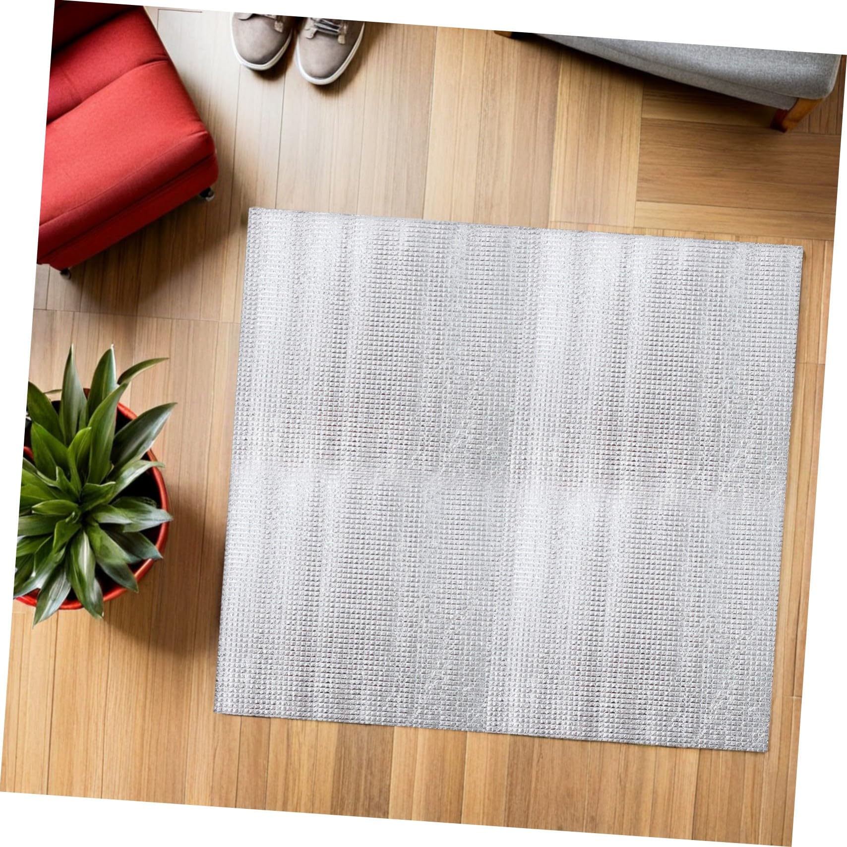 Angoily 2sets Copertura Isolante per Sfiato di Ventilatore da Soffitta da Copertura per Sfiato di Tetto Design Persiana Argento per Migliorar Circolazione Aria Resistenza alle Intemperie