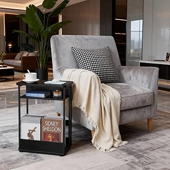 便利なベッドサイドテーブル 幅40×奥行40×高さ58㎝ 便利なベッドサイドテーブル 幅40×奥行40×高さ58㎝