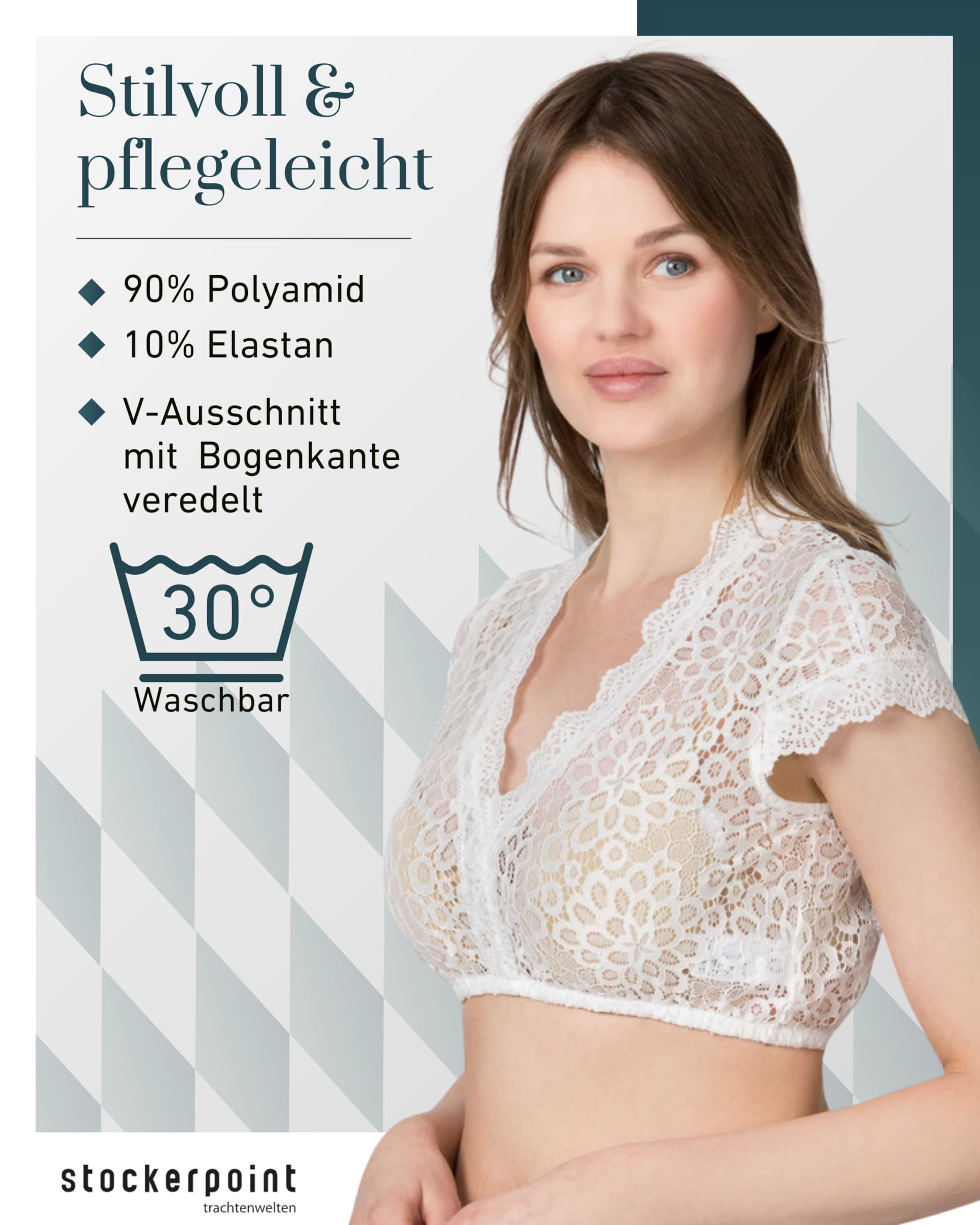 Stockerpoint Dirndlbluse Kensy I Größe 32-46