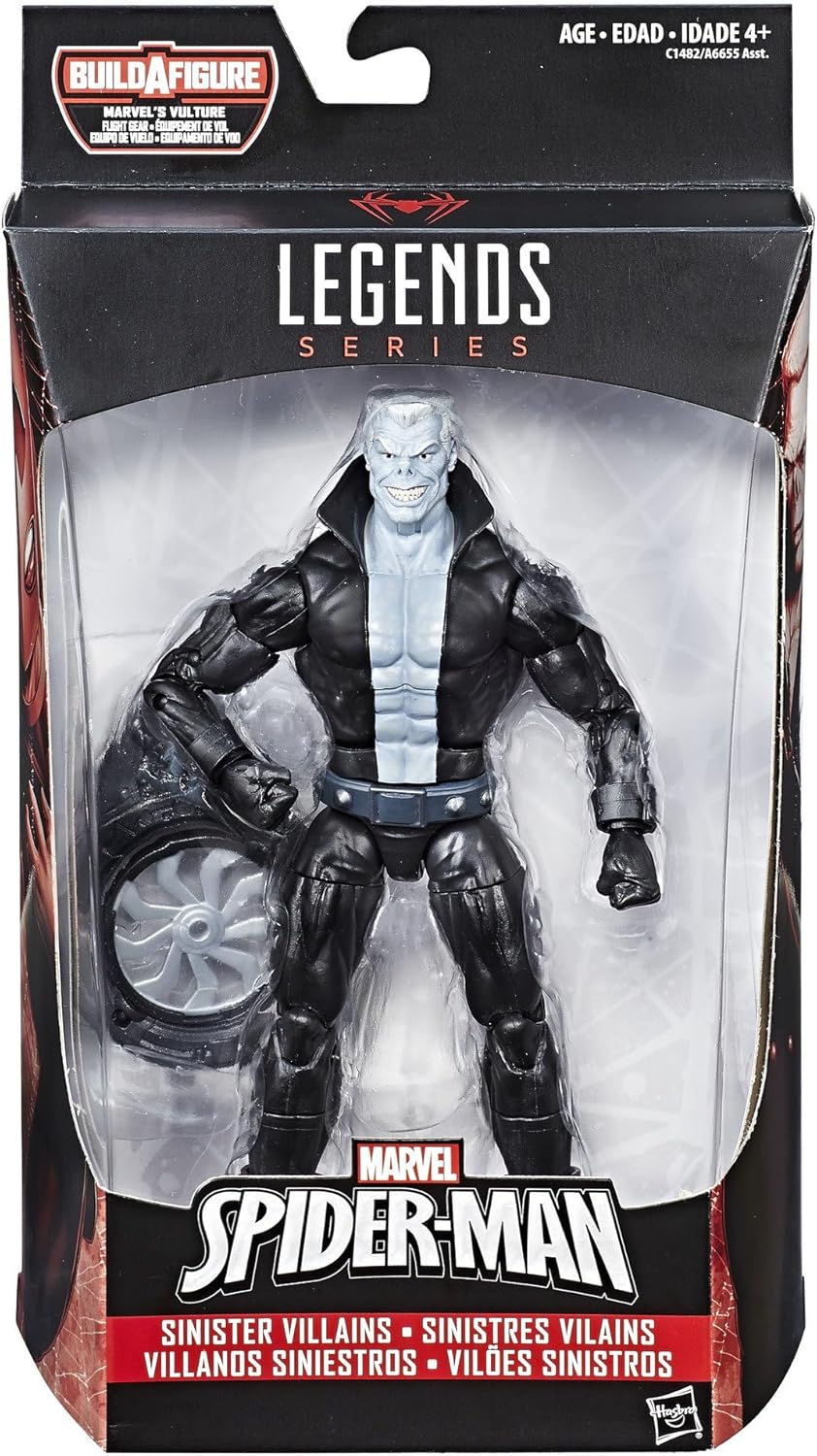 Marvel Legends Spider-Man Tombstone Action Figure (Build Vulture's Flight Gear), 6 Inches
