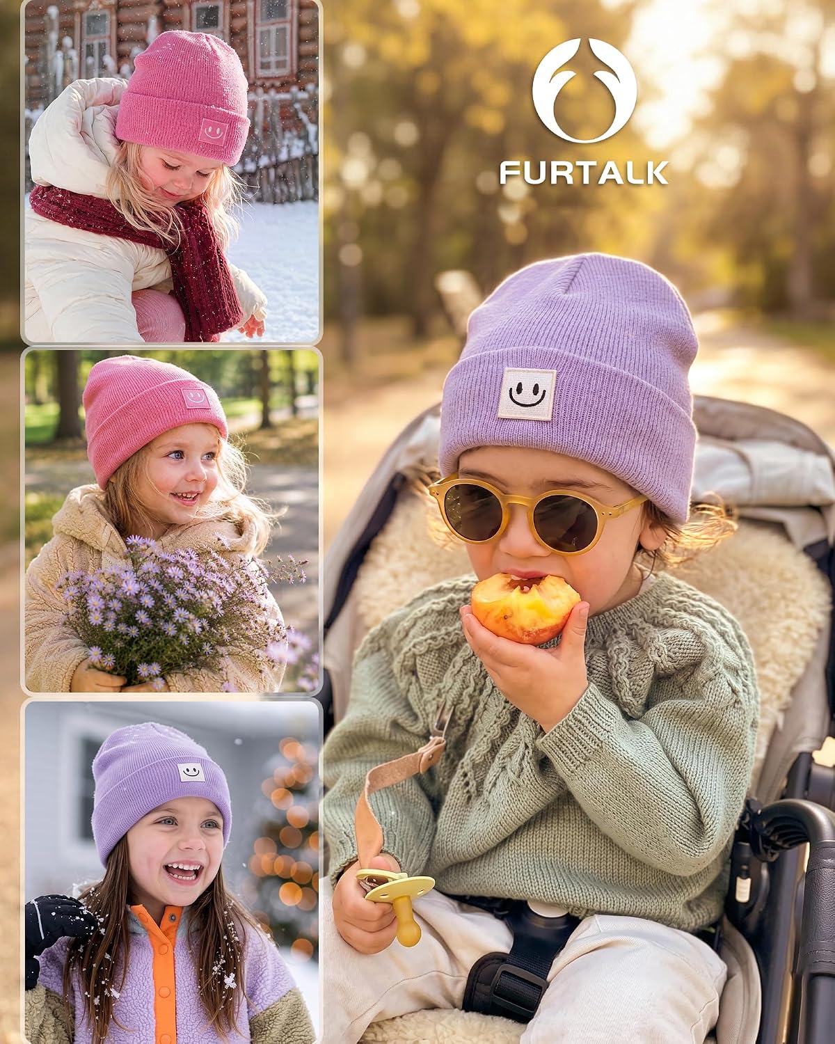 FURTALK Baby Beanie Toddler Winter Hat Boys Girls Kids Warm Knitted Cap