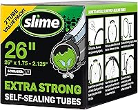 Slime Extra Strong Self-Sealing Bike Inner Tube 26" x 1.75-2.125" Schrader - Puncture Proof for 2 Years