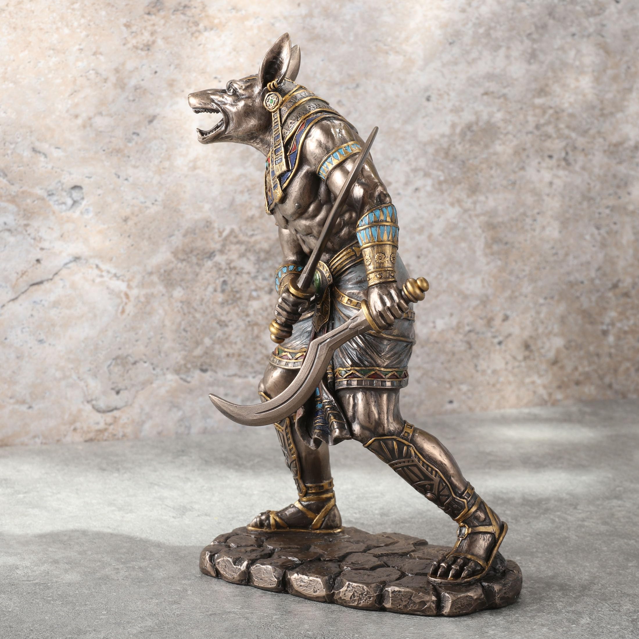 Amazon.co.jp: Veronese Design 8 7/8インチ エジプト神アヌビス 二重