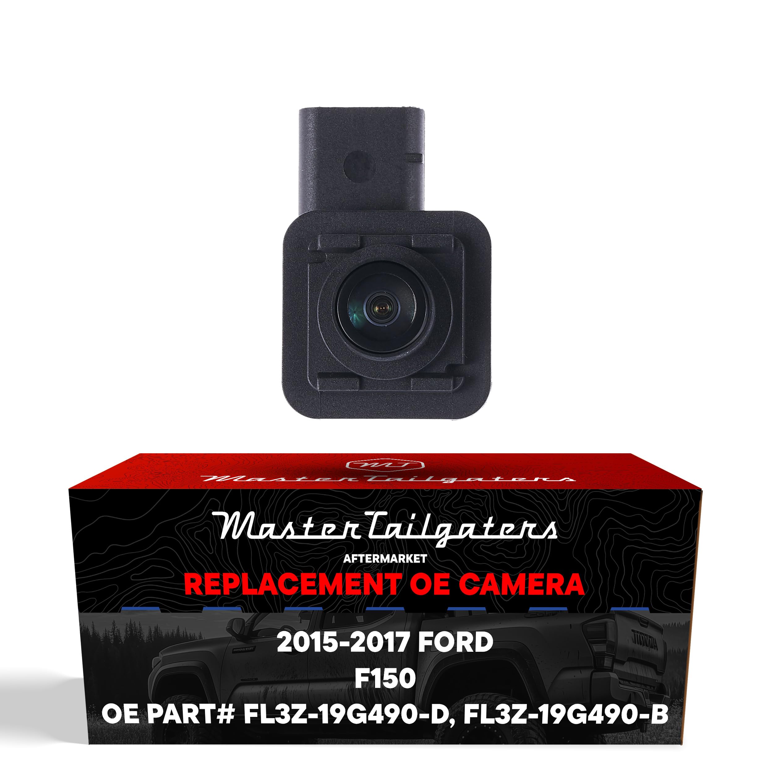 Master Tailgaters Replacement for Ford F150 (2015-2017) Backup Camera OE Part # FL3Z-19G490-D, FL3Z-19G490-B