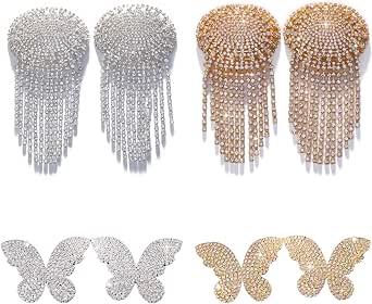Cache-tétons Autocollants Paillettés Réutilisables - Pour Robes Dos Nu, Maillots De Bain - Silicone Adhésif - Lot De 1 Paire