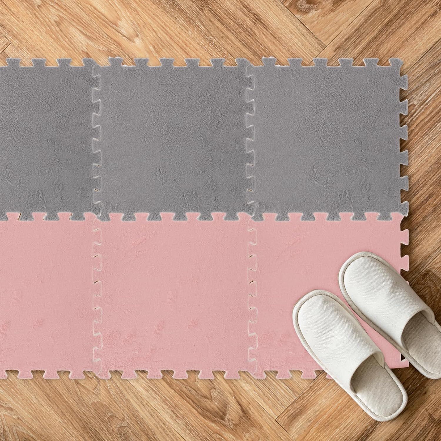 10Pcs Foam Puzzle Mat Soft Non Slip Crawling Play Mats for Portable Floor Cushions for Playtime Activities