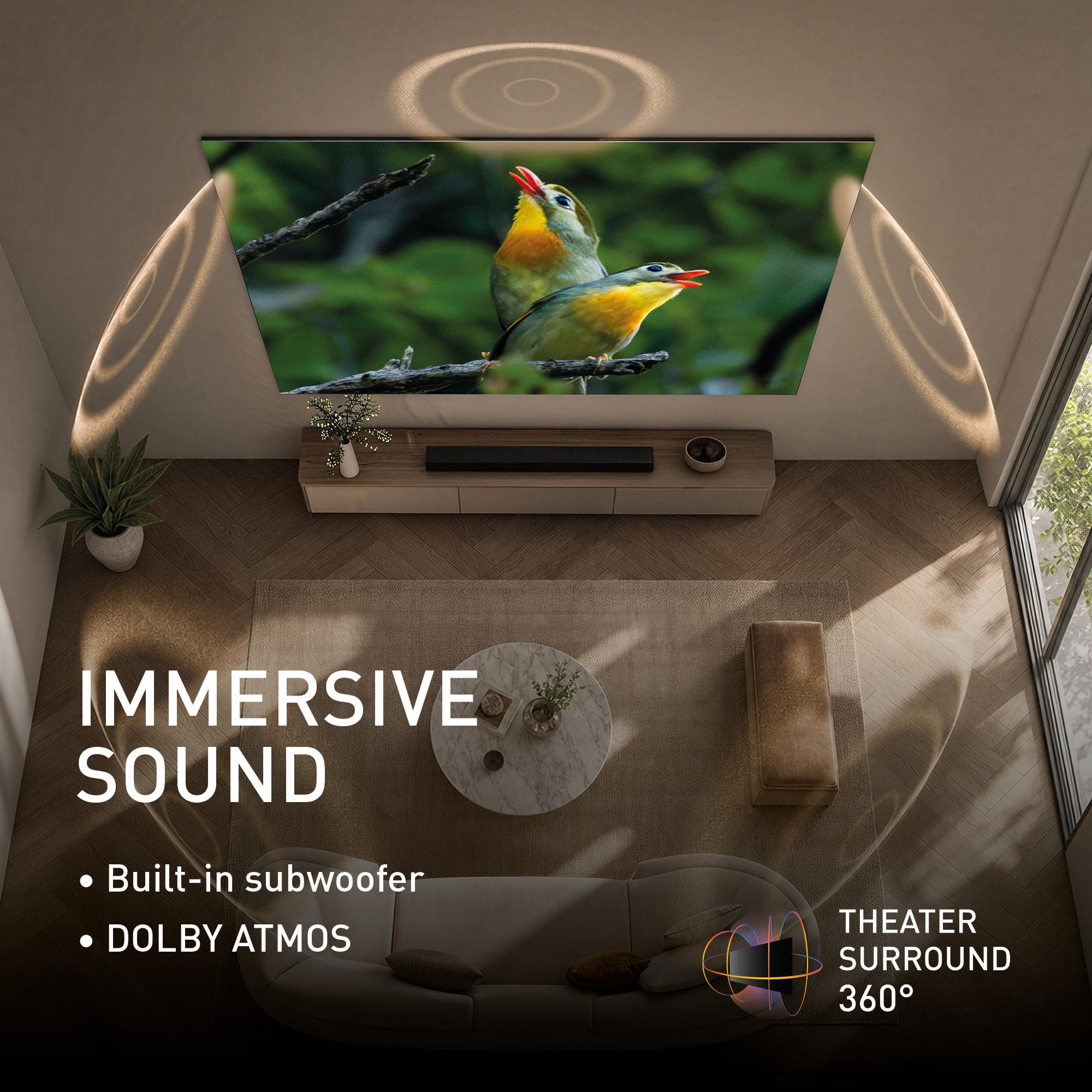 Panasonic TN-65W95C, 4K UHD QD-Mini LED TV, Glare Free Ultra, Google TV | AI 4K Colour Engine Ultra,Theater Surround 360, Google Assistant, Game Mode Extreme 144Hz, 65'' (164cm) , W95C Serie, 2026