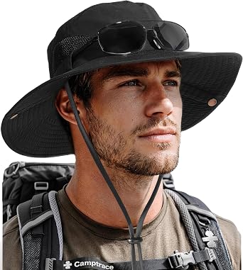 Camptrace Wide Brim Sun Hats for Men Hiking Fishing Outdoor Bucket Hat