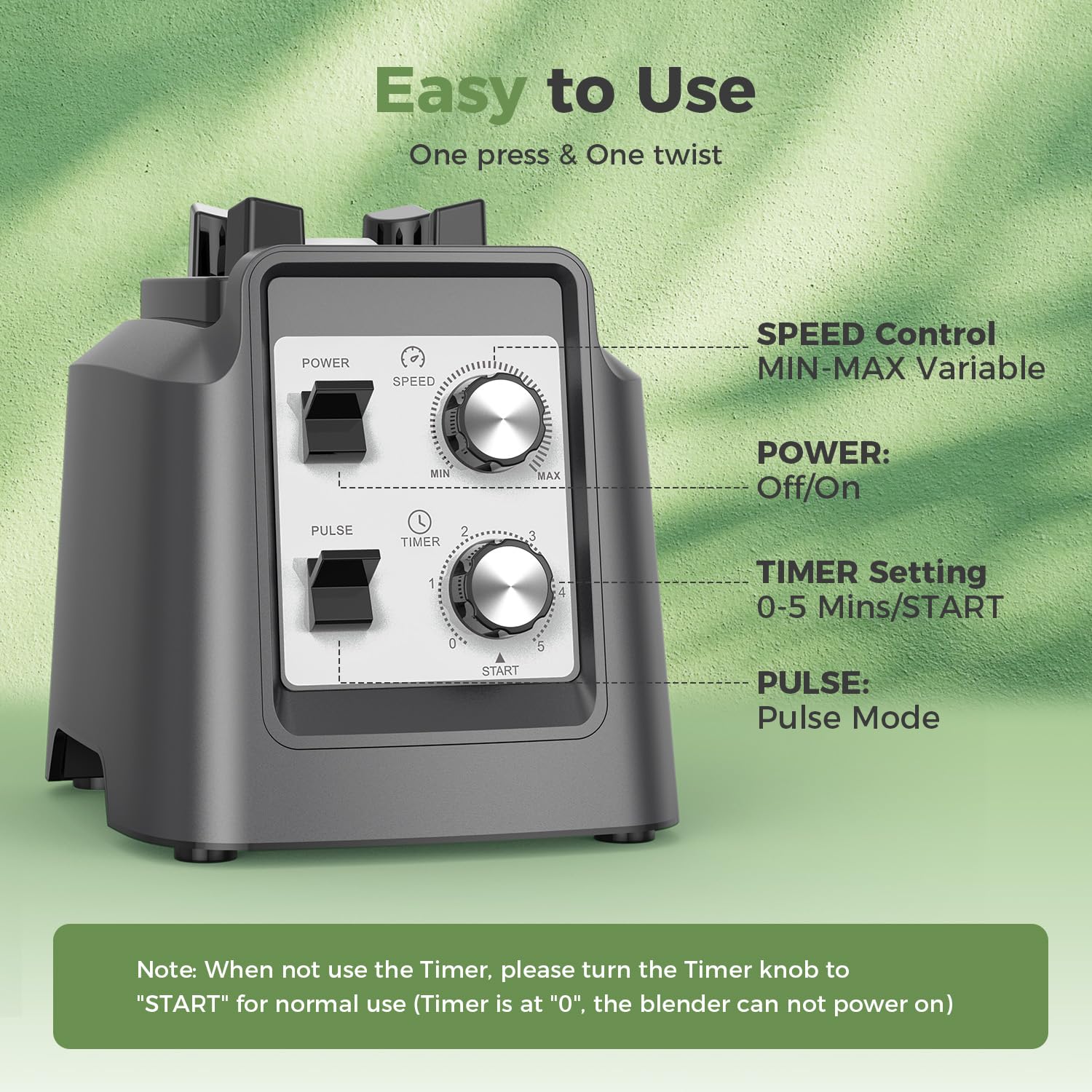 Amazon.com: Blenders for Kitchen, Smoothie Blender with Timer