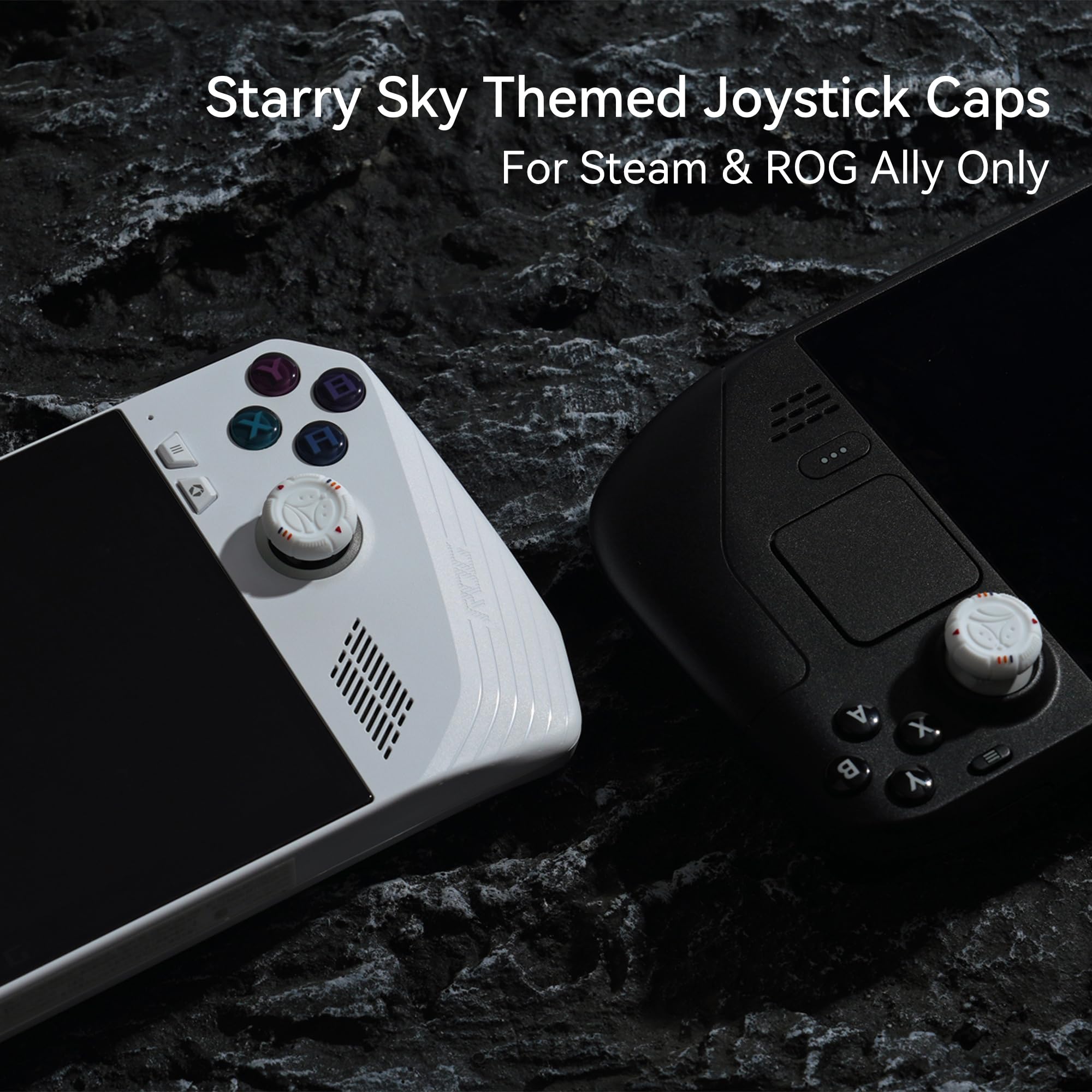 PlayVital Thumb Grip Caps for Steam Deck, Silicone