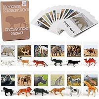 Vista 12 de MEROCO Tarjetas de emparejamiento de animales Montessori en miniatura con aves de corral y tarjetas a juego - Juguetes educativos Montessori
