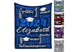 Personalized Graduation Blanket: Cozy Fleece Comfort for Special Occasions